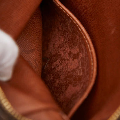 Louis Vuitton Monogram Danube Crossbody Shoulder Bag Brown Leather