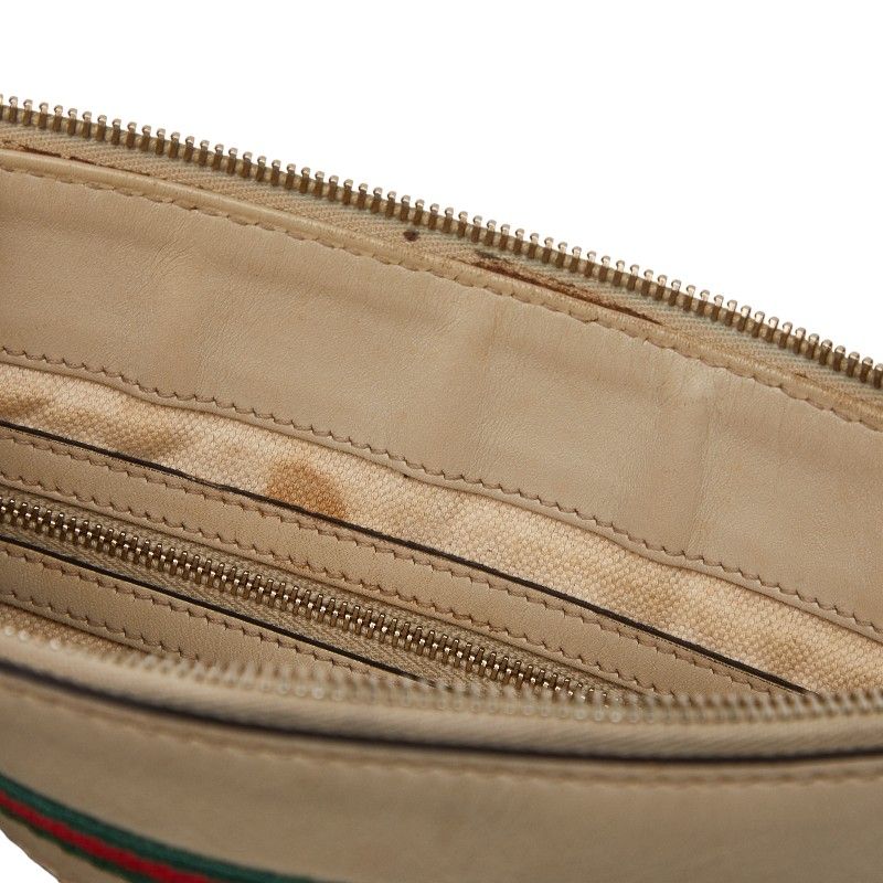 Gucci GG Canvas Sherry Shoulder Bag Beige Multicolor