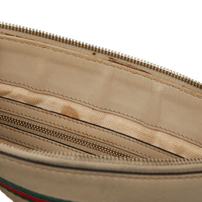 Gucci GG Canvas Sherry Shoulder Bag Beige Multicolor