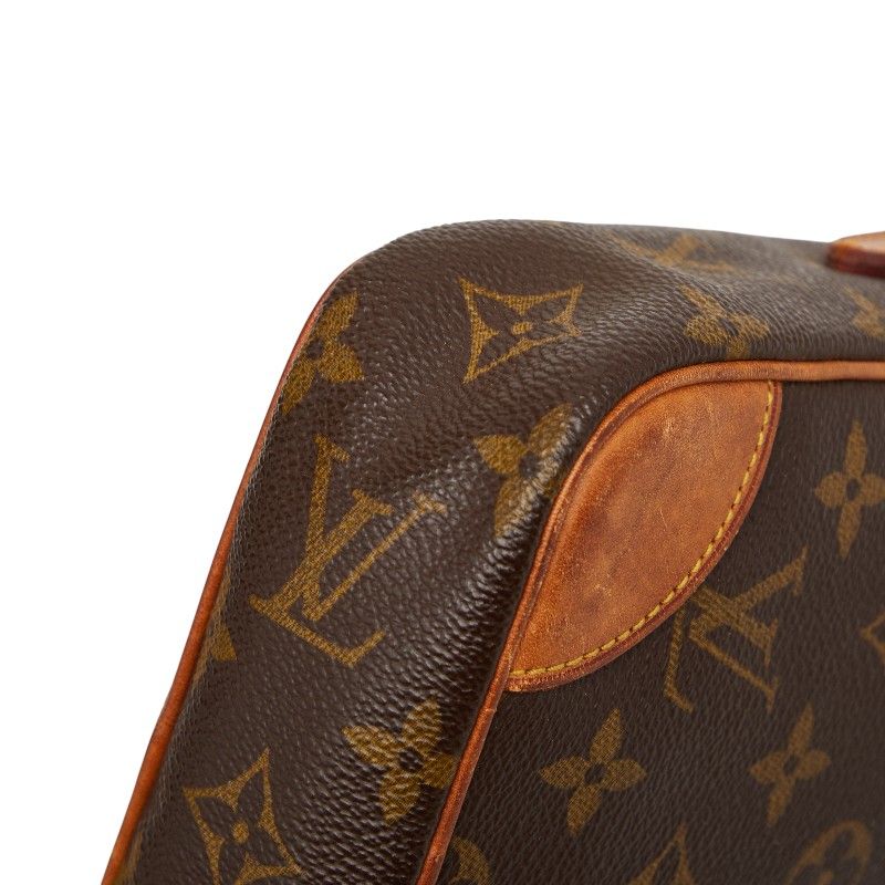 Louis Vuitton Monogram Danube Crossbody Shoulder Bag Brown Leather