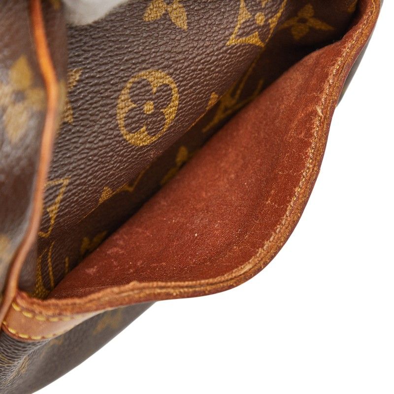 Louis Vuitton Monogram Danube Crossbody Shoulder Bag Brown Leather