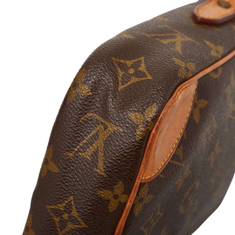 Louis Vuitton Monogram Danube Crossbody Shoulder Bag Brown Leather