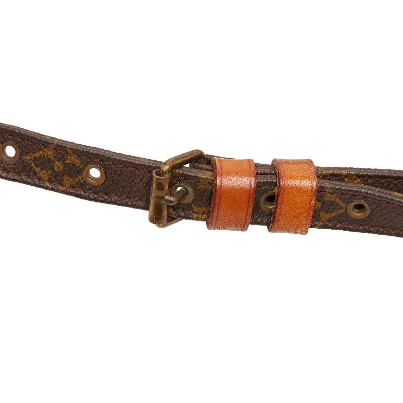 Louis Vuitton Monogram Danube Crossbody Shoulder Bag Brown Leather