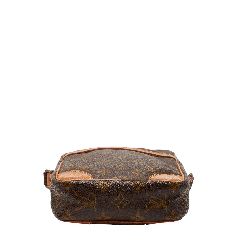 Louis Vuitton Monogram Danube Crossbody Shoulder Bag Brown Leather