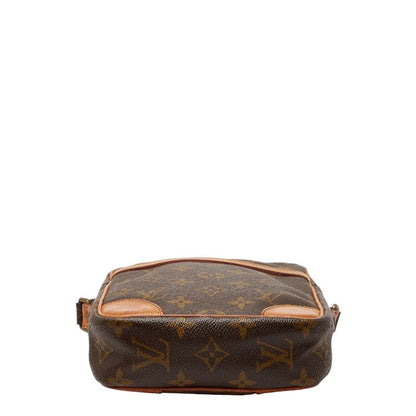 Louis Vuitton Monogram Danube Crossbody Shoulder Bag Brown Leather