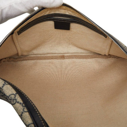 Gucci GG Supreme Belt Bag Beige Navy Leather