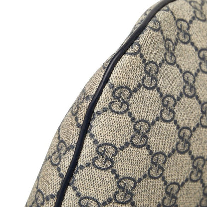 Gucci GG Supreme Belt Bag Beige Navy Leather