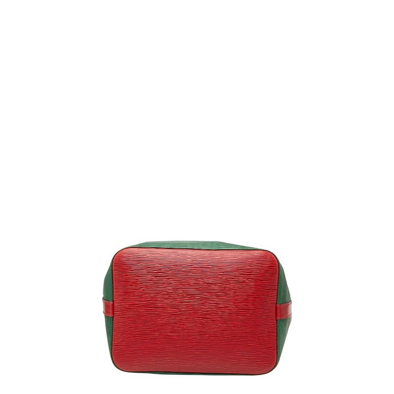 Louis Vuitton Epi Petit Noe Bicolor Green Red Leather Handbag