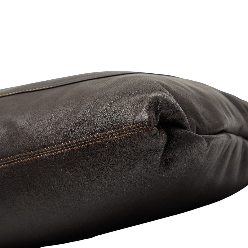 Gucci Interlocking Tote Shoulder Bag Brown Leather