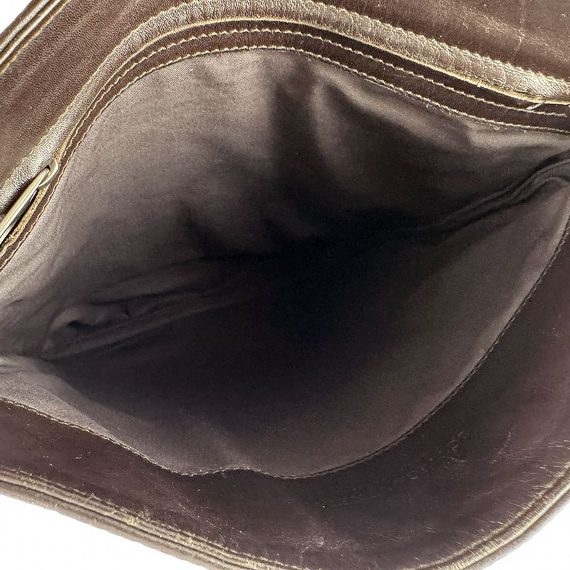 Bottega Veneta Shoulder Bag Leather Black Brown X Black
