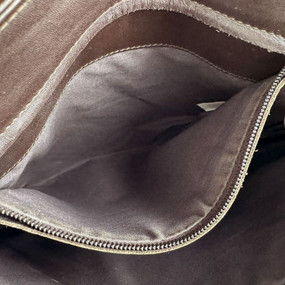 Bottega Veneta Shoulder Bag Leather Black Brown X Black