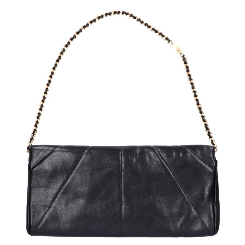 Chanel Collection Lambskin Eagle Chain Clutch ) Black