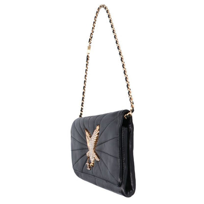 Chanel Collection Lambskin Eagle Chain Clutch ) Black