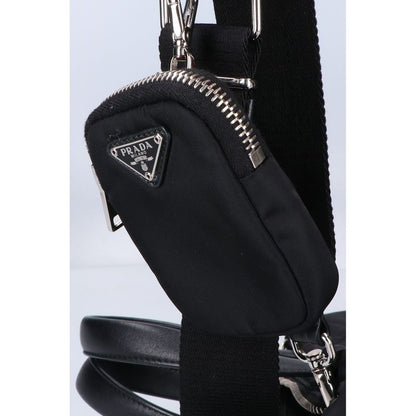 Prada Small Padded Re-Nylon 2-Way Tote ) Black