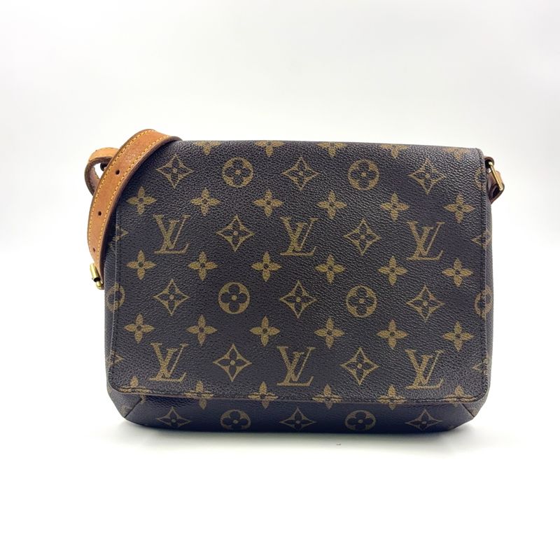 Louis Vuitton Musette Tango Short Strap Monogram Leather Brown Shoulder Bag