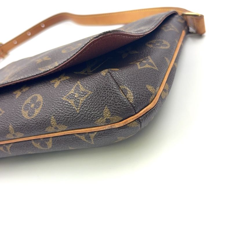 Louis Vuitton Musette Tango Short Strap Monogram Leather Brown Shoulder Bag