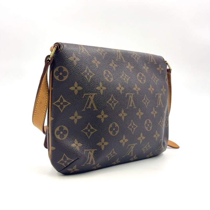Louis Vuitton Musette Tango Short Strap Monogram Leather Brown Shoulder Bag
