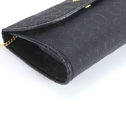 Dior Honeycomb Pattern Chain Leather Nylon Shoulder Bag