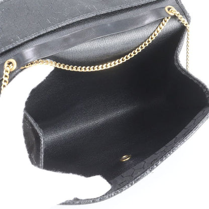 Dior Honeycomb Pattern Chain Leather Nylon Shoulder Bag