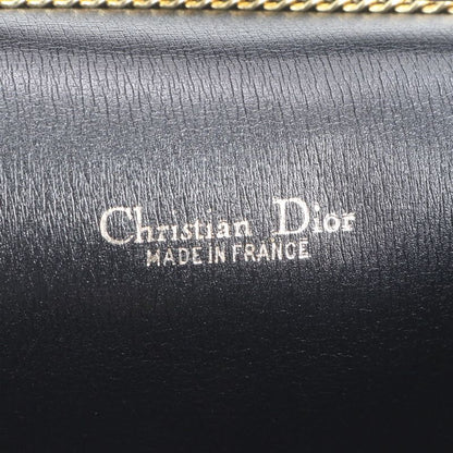 Dior Honeycomb Pattern Chain Leather Nylon Shoulder Bag