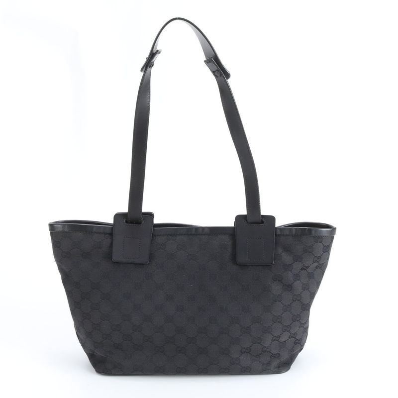 Gucci GG Canvas Leather Shoulder Bag Tote