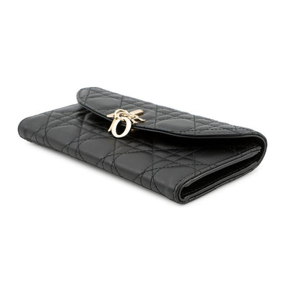 Dior Wallet Cannage My Violet Lambskin