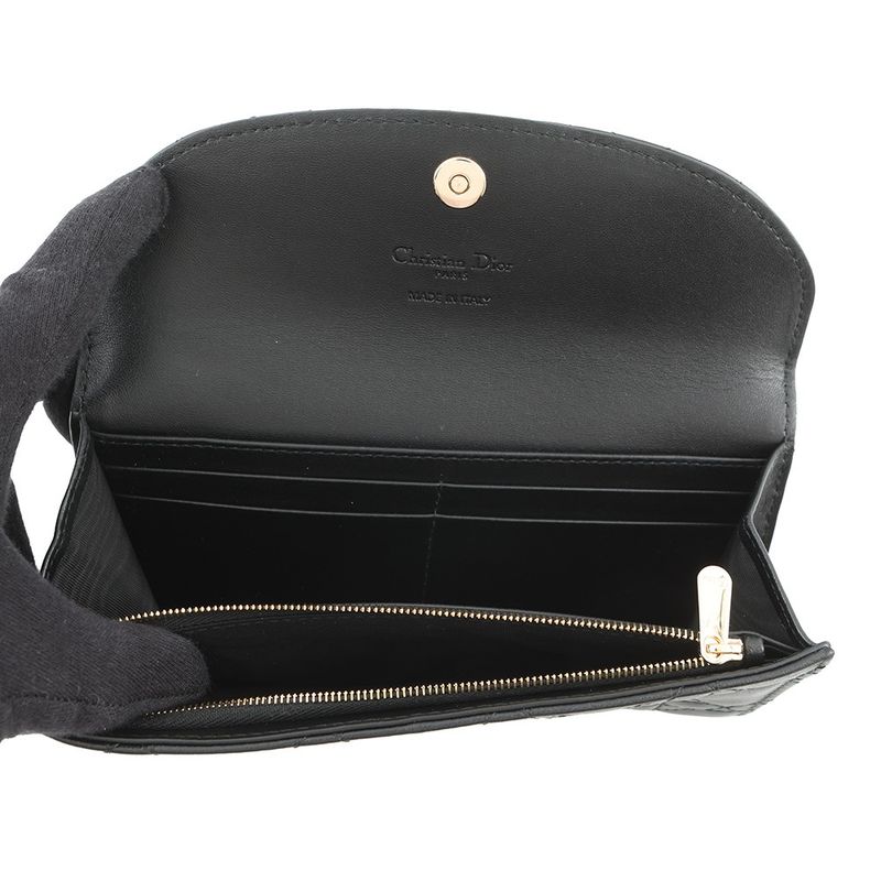 Dior Wallet Cannage My Violet Lambskin