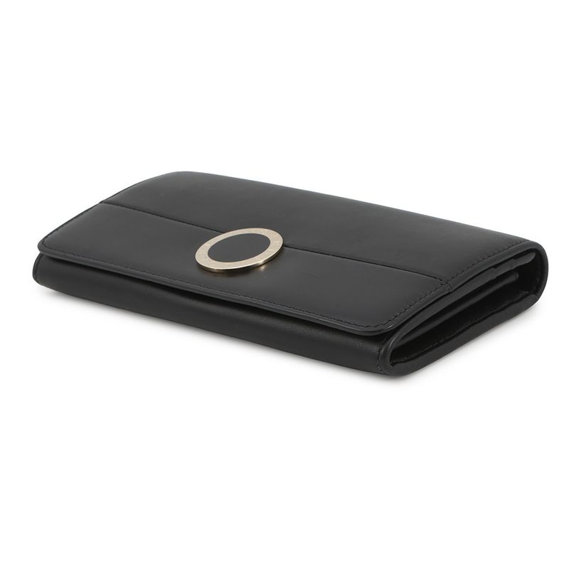 Bvlgari Wallet Black Leather