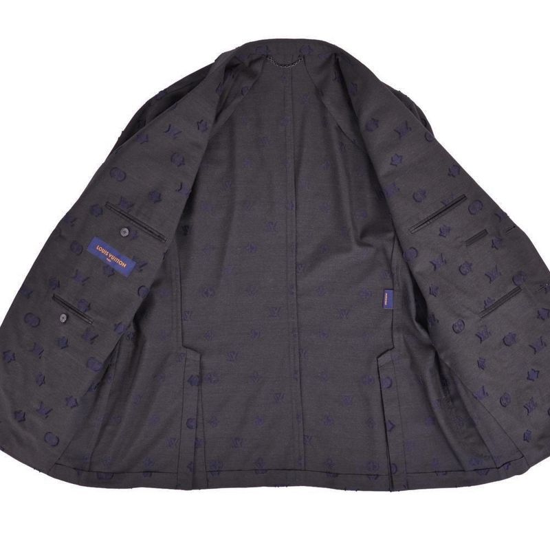 Louis Vuitton Jacket Single Wool Cotton