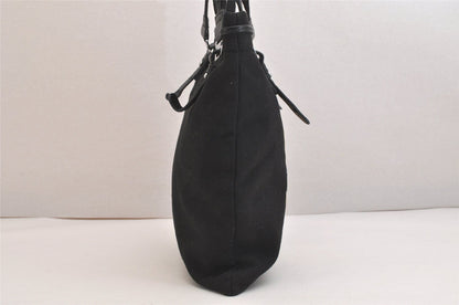 Saint Laurent Shoulder Tote Bag Canvas Leather Black — view 5
