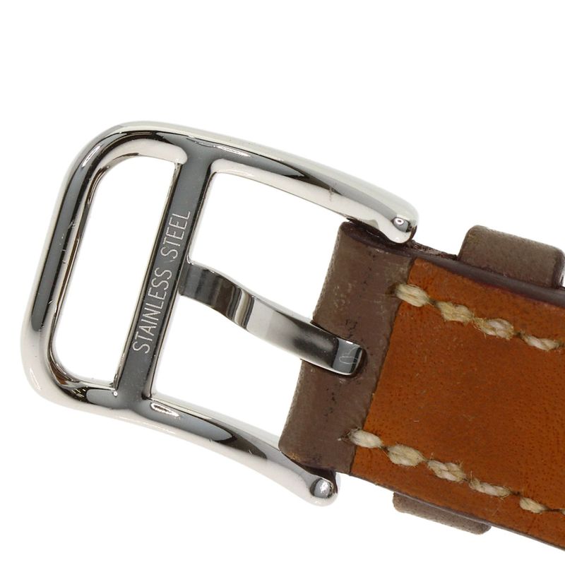 Hermes Cape Cod Double Tour Etoupe Watch SS Leather