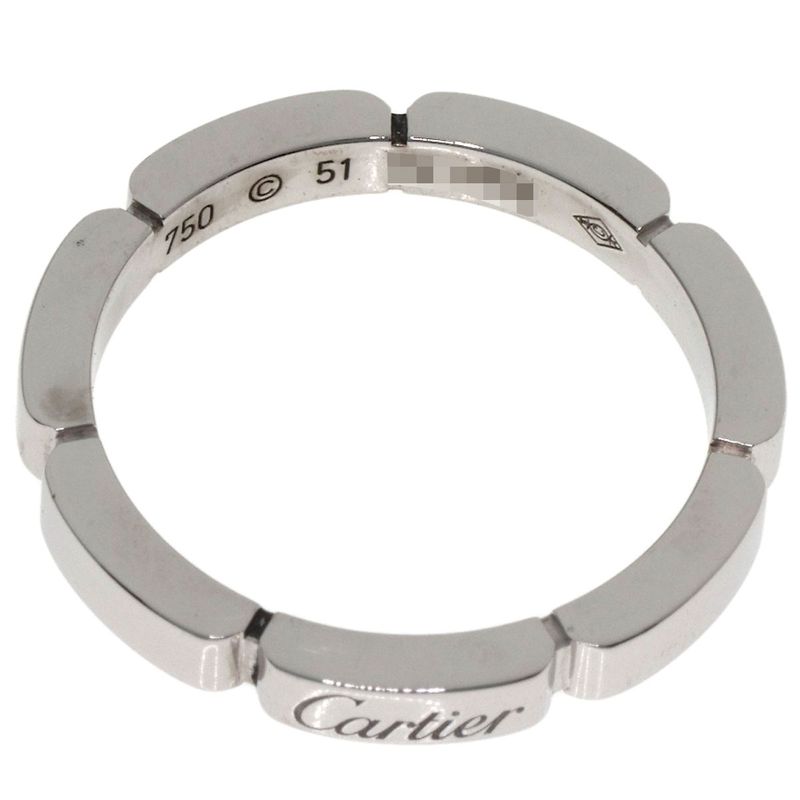 Cartier Maillon Pantel 51 Ring 18K White Gold