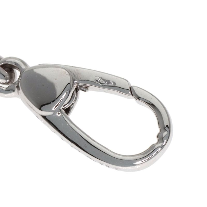 Bvlgari Quarre Heart Charm Pendant Top 18K White Gold