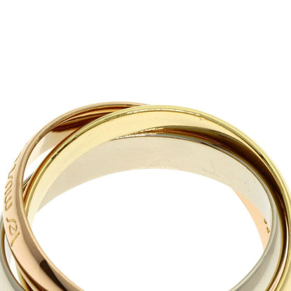 Cartier Trinity 50 Ring 18K Yellow Gold 18K White Pink