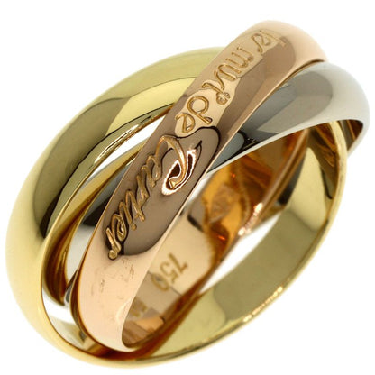 Cartier Trinity 50 Ring 18K Yellow Gold 18K White Pink