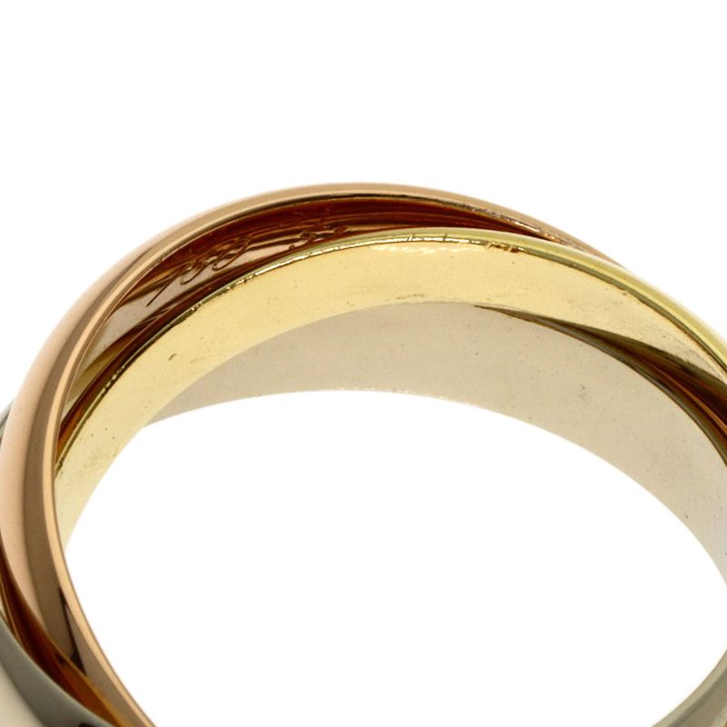 Cartier Trinity 51 Ring 18K Yellow Gold 18K White Pink
