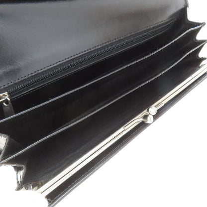 Celine Logo Wallet Leather