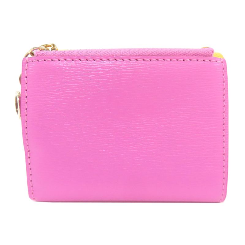 Bvlgari B-zero One Charm Bifold Wallet Leather