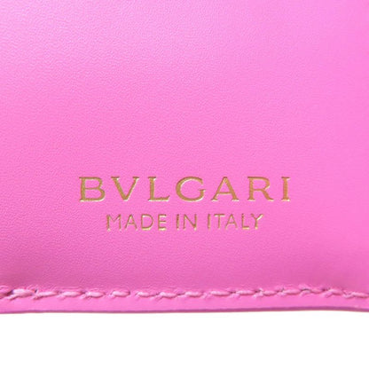 Bvlgari B-zero One Charm Bifold Wallet Leather