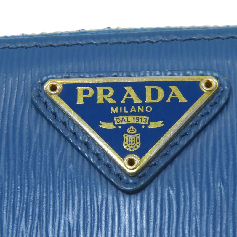 Prada Logo Coin Case Leather
