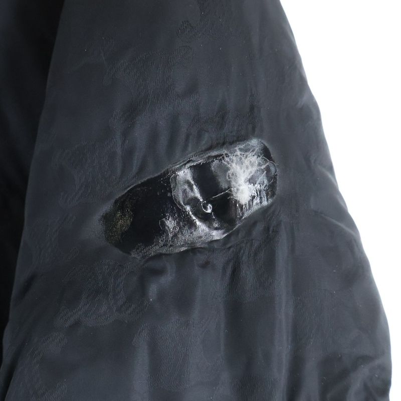 Celine Triomphe All Over Pattern Zip Up Jacket Black