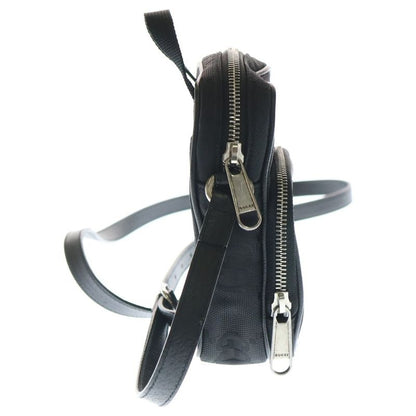 Gucci Off the Grid GG Canvas Leather Shoulder Bag Silver Black