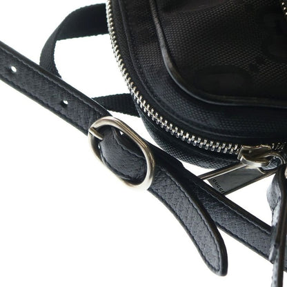 Gucci Off the Grid GG Canvas Leather Shoulder Bag Silver Black
