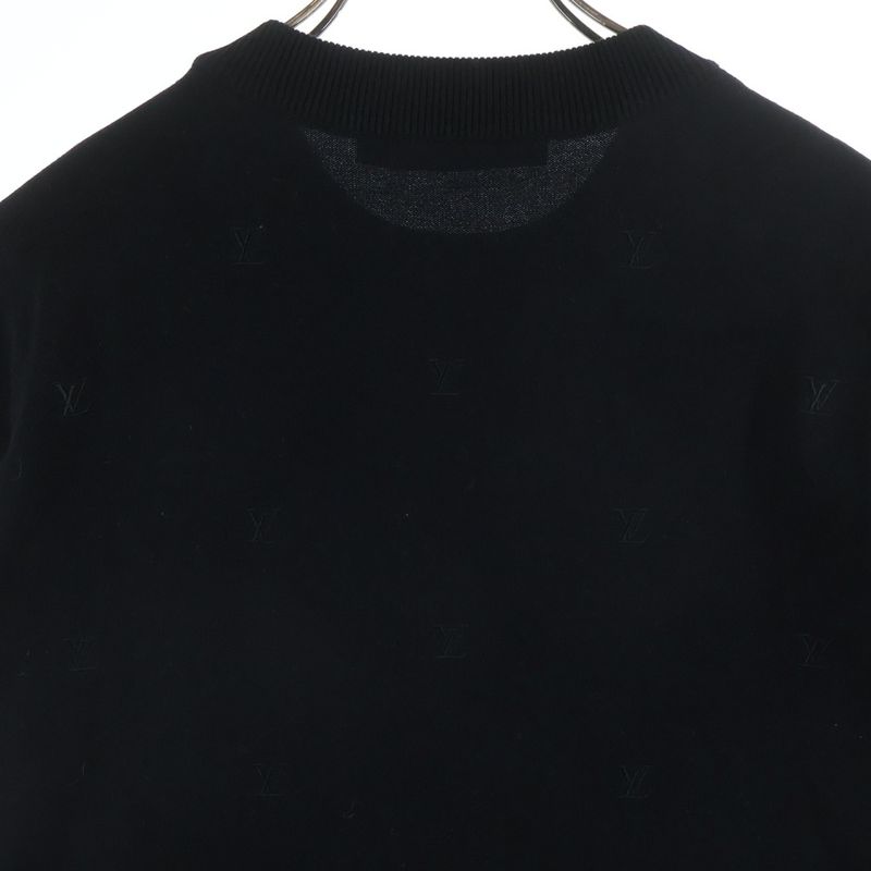 Louis Vuitton LV Blason Embroidered Shorts Sleeveless Net Knit Black