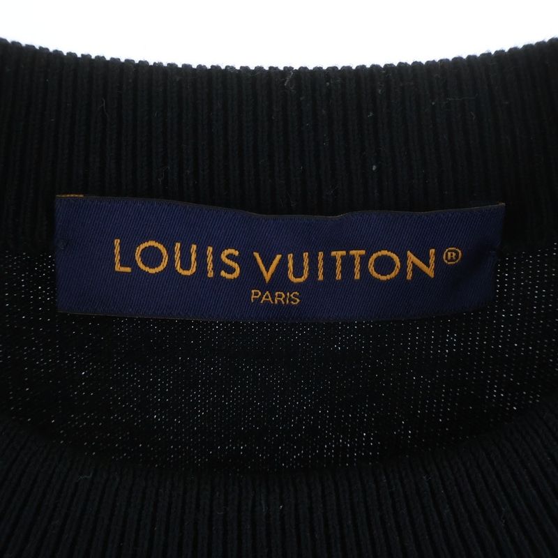 Louis Vuitton LV Blason Embroidered Shorts Sleeveless Net Knit Black