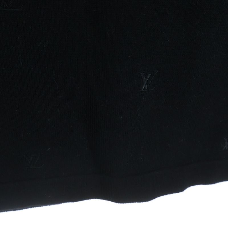 Louis Vuitton LV Blason Embroidered Shorts Sleeveless Net Knit Black