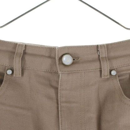 Louis Vuitton Logo Stitch Work Denim Pants Beige Lpj