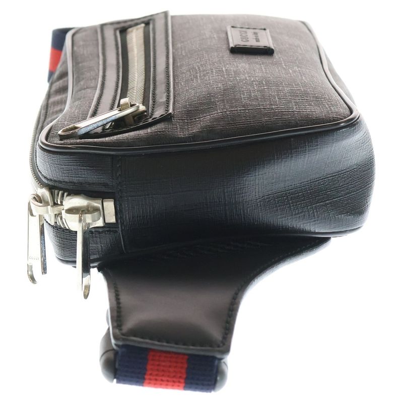 Gucci GG Supreme Waist Bag Black Silver
