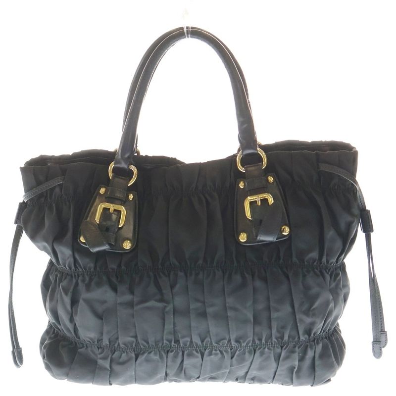 Prada Nylon Hand Bag Black