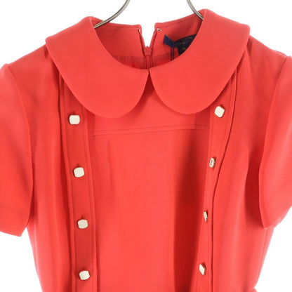 Louis Vuitton Belted Dress Red Hzl